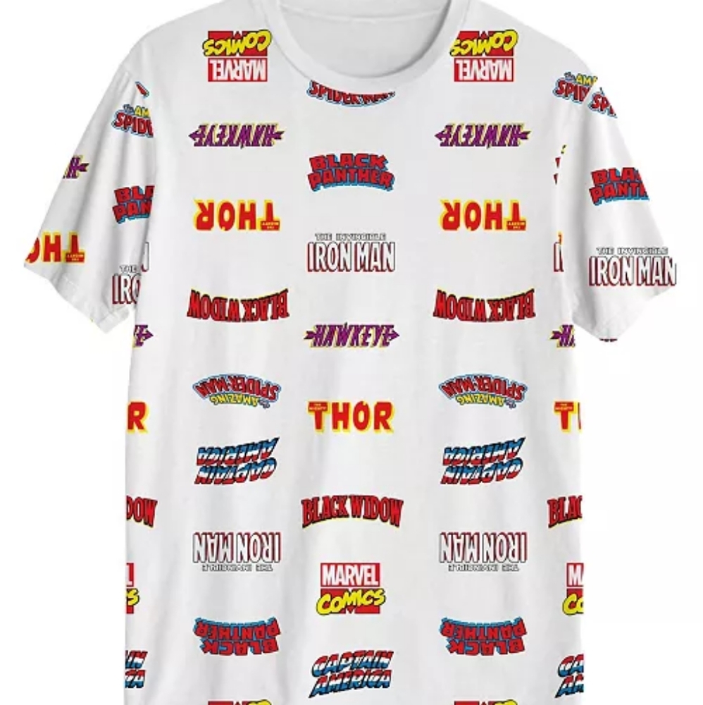 Marvel avengers white tshirt